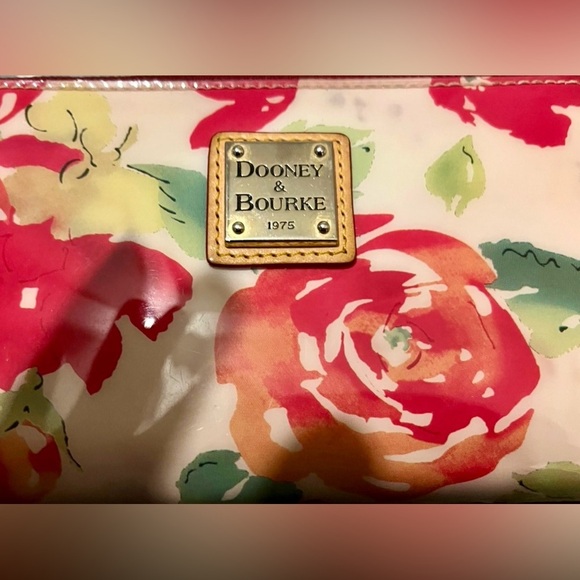 Dooney & Bourke Red and Green Floral Wallet - Picture 2 of 4